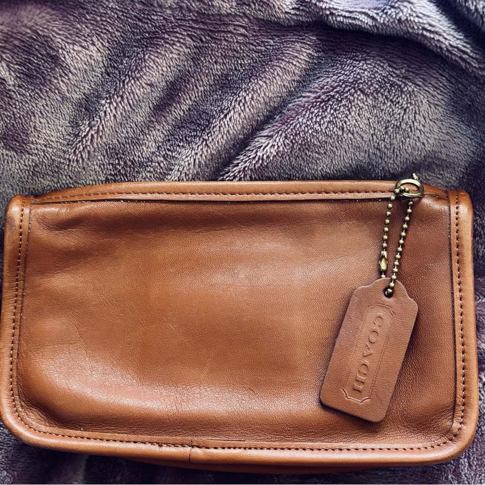 Vintage Coach Makeup Bag